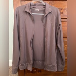 Jockey women’s medium purple jacket, thumb holes, scuba